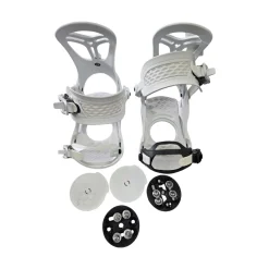 Used Union ROSA WOMENS SNOWBOARD BINDINGS Womens Binding Only White MD