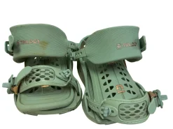 Used Union TRILOGY Womens Snowboard Bindings Teal SM