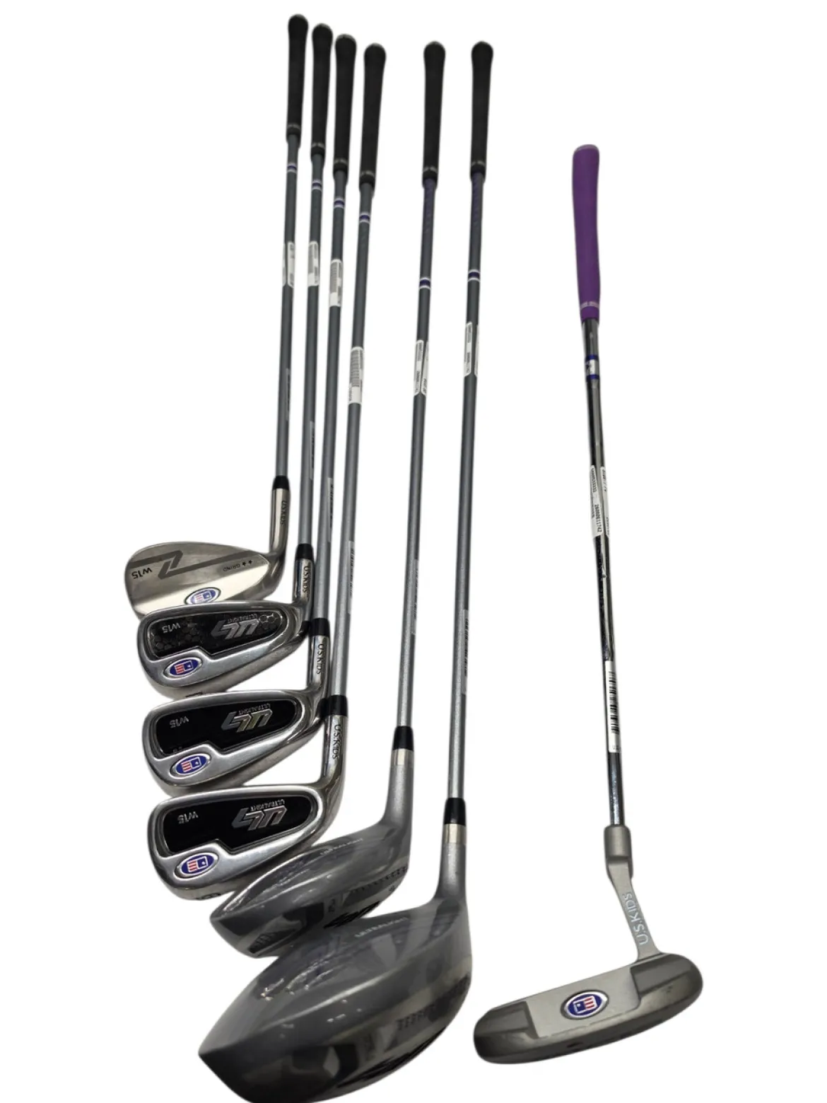 Used US Kids Golf UL7 w15 54 Junior Package Set LH 7 Piece