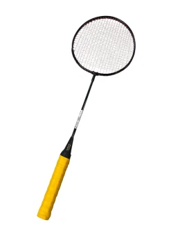 Used USA BLACK PURPLE Junior Badminton Racquet Black Junior