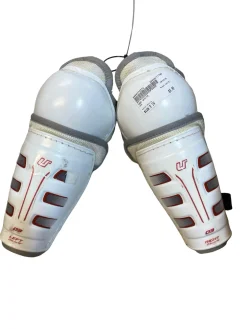 Used USA WHITE Junior Shin Guards White 9"