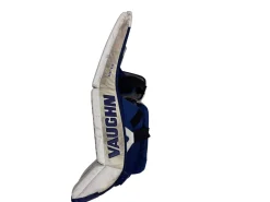 Used Vaughn SLR Goalie Leg Pads Senior White/Red/Blue