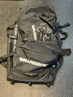 Used Vaughn Sr Wheeled Goalie Bag Black