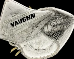 Used Vaughn VELOCITY 8 Inter Goalie Catcher White
