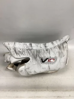 Used Vaughn VELOCITY V10 Senior Goalie Blocker White