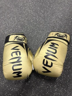 Used Venum Boxing Gloves Gold Senior