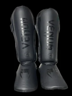Used Venum Martial Arts Shin Pads Black MD