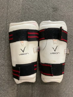Used Vision Martial Arts Shin Pads White LG