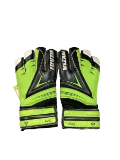Used Vizari AVIO Soccer Goalie Gloves Black And Neon Green 7