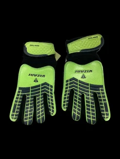 Used Vizari JUNIOR SAVER Soccer Goalie Gloves Yellow 6