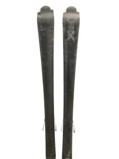 Used Volkl FLAIR JR 110CM Girls DH Ski/Binding White And Royal Blue 110 cm