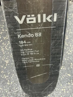 Used Volkl KENDO 88 Mens DH Ski/Binding Black 184 cm