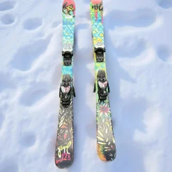 Used Volkl PRL Girls DH Ski/Binding Carolina Blue 128 cm