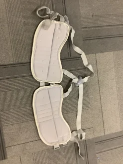 Used Warrior ADRENALINE 6.0 Lacrosse Rib Pads Silver SM