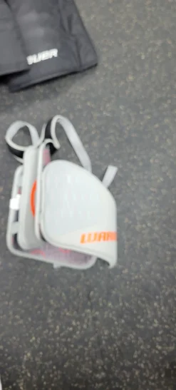 Used Warrior BURN 16 Lacrosse Rib Pads Grey LG