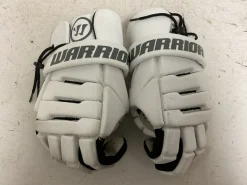 Used Warrior BURN FB Lacrosse Gloves Mens White And Black XL