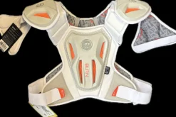 Used Warrior BURN Lacrosse Shoulder Pads White LG