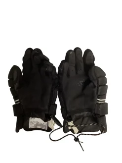 Used Warrior BURN NEXT Lacrosse Gloves Junior Black MD