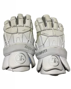 Used Warrior EVO Lacrosse Gloves Mens White LG