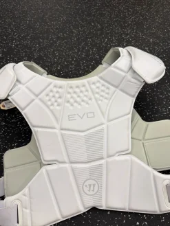 Used Warrior EVO LINER Lacrosse Shoulder Pads White LG