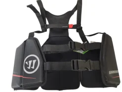 Used Warrior Fatboy Lacrosse Rib Pads Black Size Small