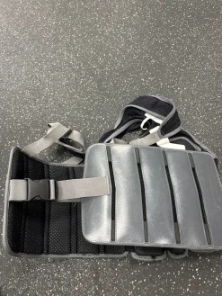 Used Warrior FATBOY RIB PADS Lacrosse Rib Pads Grey LG