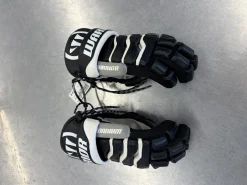 Used Warrior HYPNO IV Lacrosse Gloves Mens Navy Blue LG