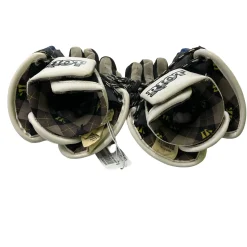 Used Warrior Lacrosse Gloves Junior White LG