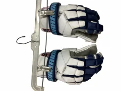Used Warrior NEMESIS GOALIE Lacrosse Gloves Mens Navy Blue LG