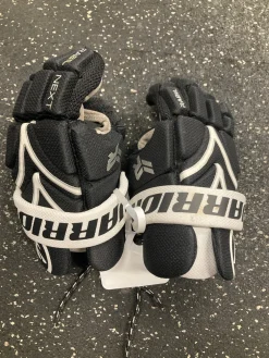 Used Warrior RABIL NEXT Lacrosse Gloves Junior Black XXS