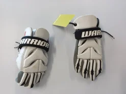 Used Warrior RABIL NEXT Lacrosse Gloves Junior White SM