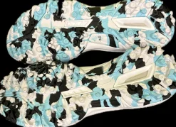 Used WAVE LYNX FH Cleats Black And Carolina Blue Senior 7