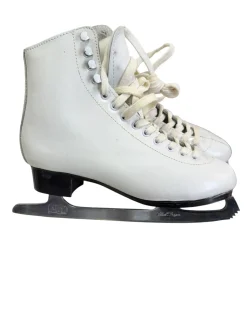 Used WHITE FIGURE SKATE Mens Figure Skate White Senior 8