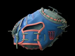 USED WILSON A2000 AUTISM SPEAKS DPCM BB/SB CATCHER'S RH THROW ROYAL BLUE 33