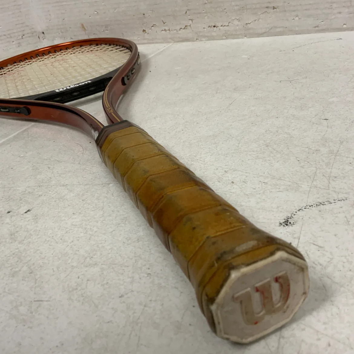 Used Wilson ACE MIDSIZE Adult Tennis Racquet Orange 4 1/2"