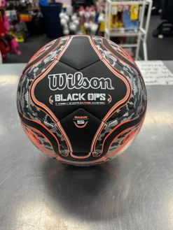 Used Wilson BLACK OPS All Size Soccer Ball Black 5