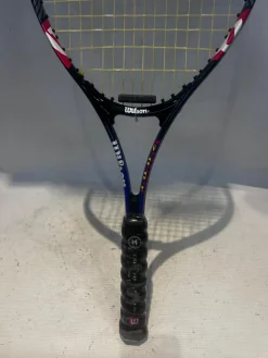 Used Wilson COURT ZONE 27IN Adult Tennis Racquet Navy Blue 4 3/8"