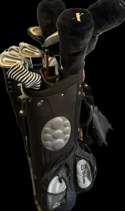 Used Wilson PRO STAFF MULTI METAL Mens Package Set RH Black 13 Piece