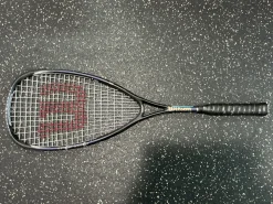 Used Wilson SLEDGE HAMMER Adult Squash Racquet Black Unknown