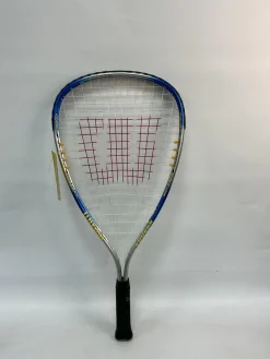 Used Wilson XPRESS Adult Squash Racquet Grey And Royal Blue 3 3/8