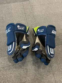 Used WinnWell AMP 500 Senior Gloves Navy Blue 14