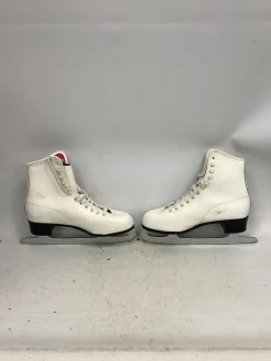 Used WOMENS FIGURE SKATES WomensFigure Skate White Senior 8