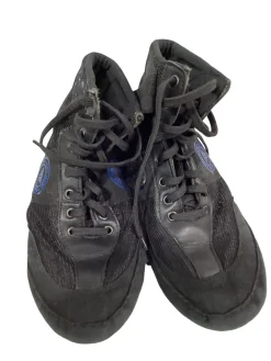 Used WRESTLING SHOES BLK/BLUE Boxing Shoes Black Senior 7
