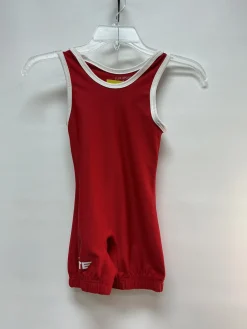 Used Wrestling Singlet Red SM