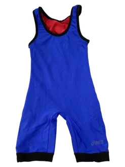 Used Wrestling Singlet Royal Blue SM