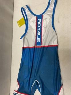Used Wrestling Singlet White SM