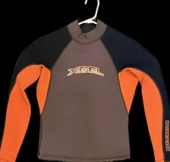Used Xcel Mens Wetsuit Jacket Brown SM