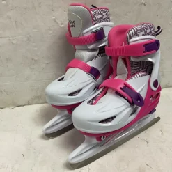 Used XINO SPORTS 1-4 Girls Figure Skate Pink And White Adjustable