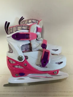 Used XINO SPORTS ADJ 10-13 Girls Softboot Skate White Adjustable