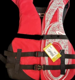Used X2O Adult Life Jacket PFD Red SM